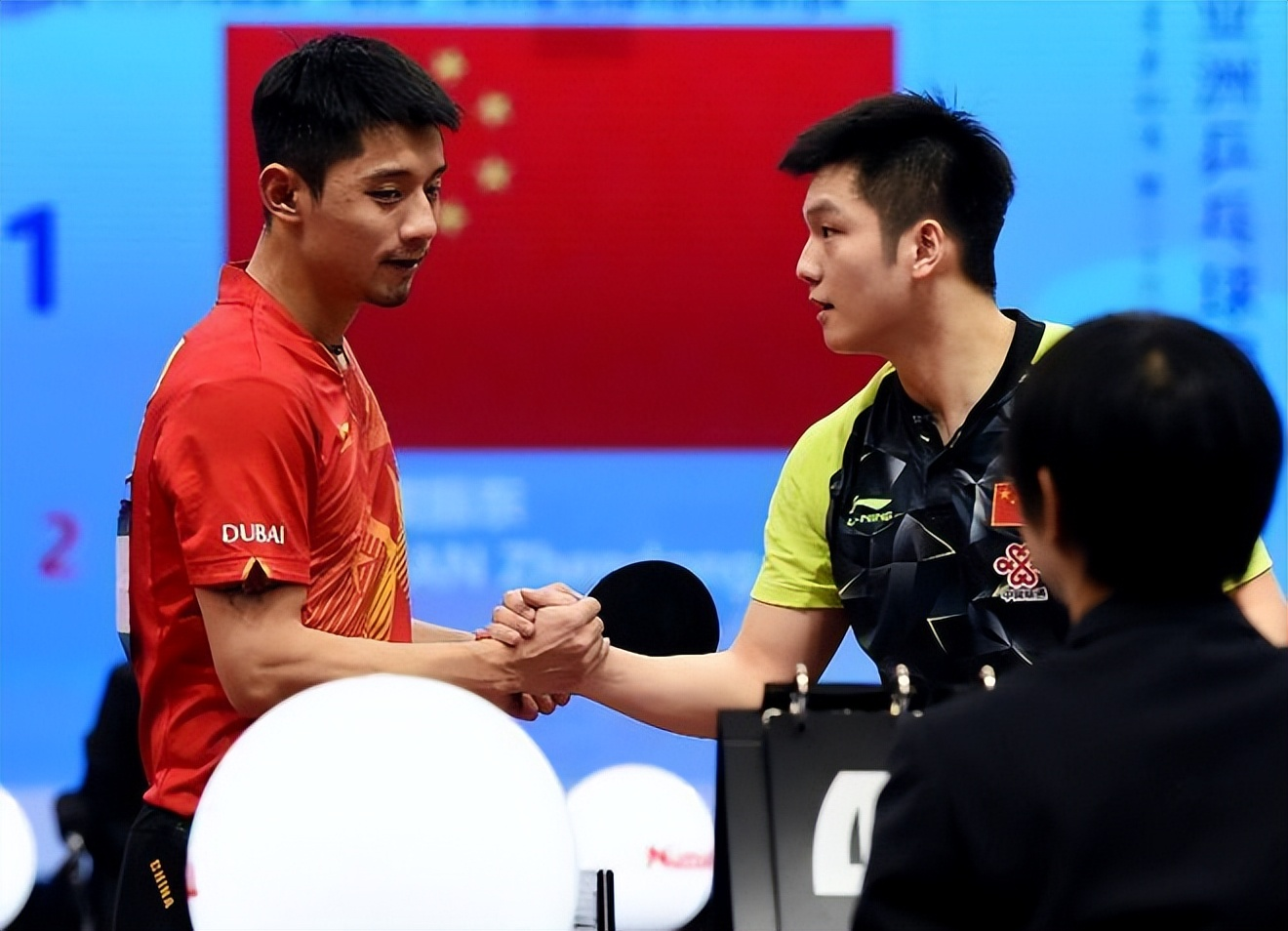 法国队完胜波兰队，张继科惊艳四座